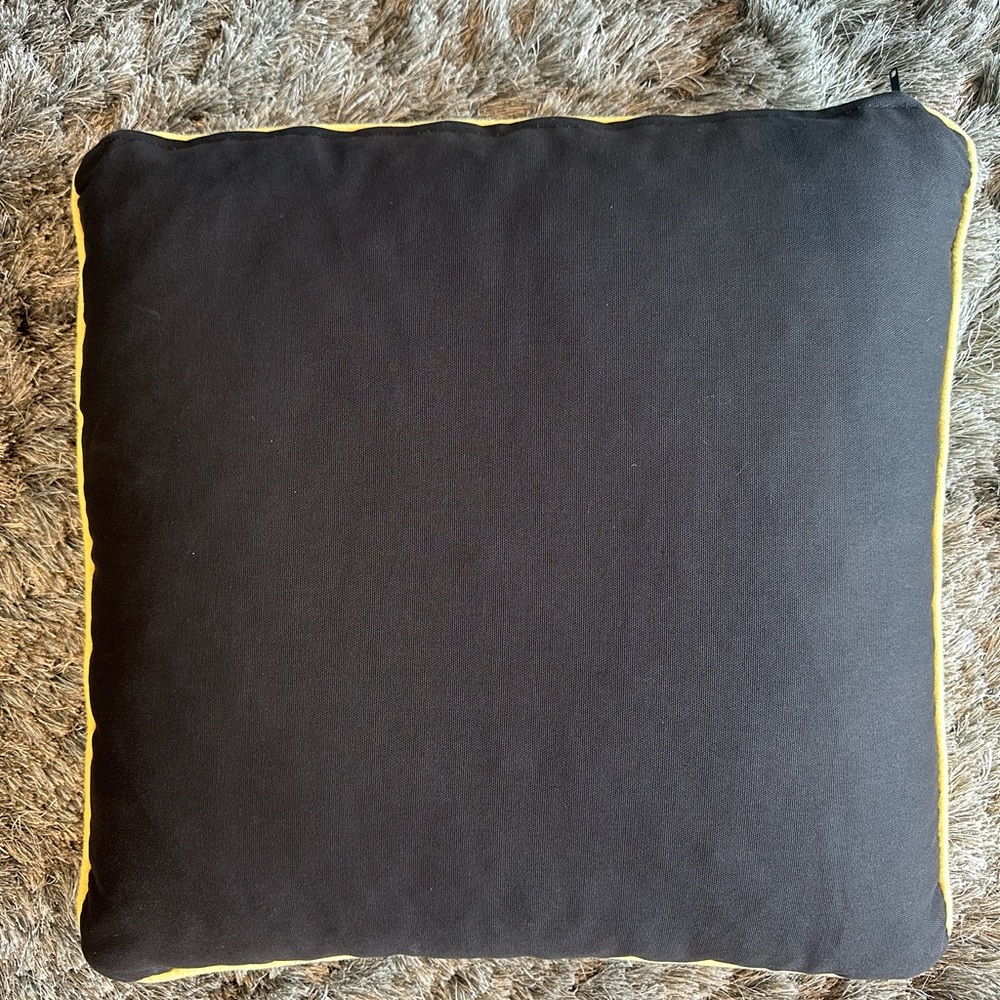 MODSHOP THROW PILLOW-SILK SCREEN HOUNDSTOOTH DESIGN-MODERN, VINTAGE RETRO VIBE - Picture 6 of 6
